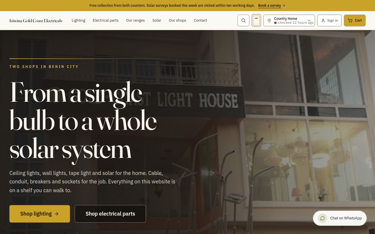 Isiwina Gold Coast Electricals app