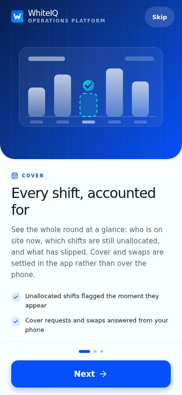 Cleaning operations app