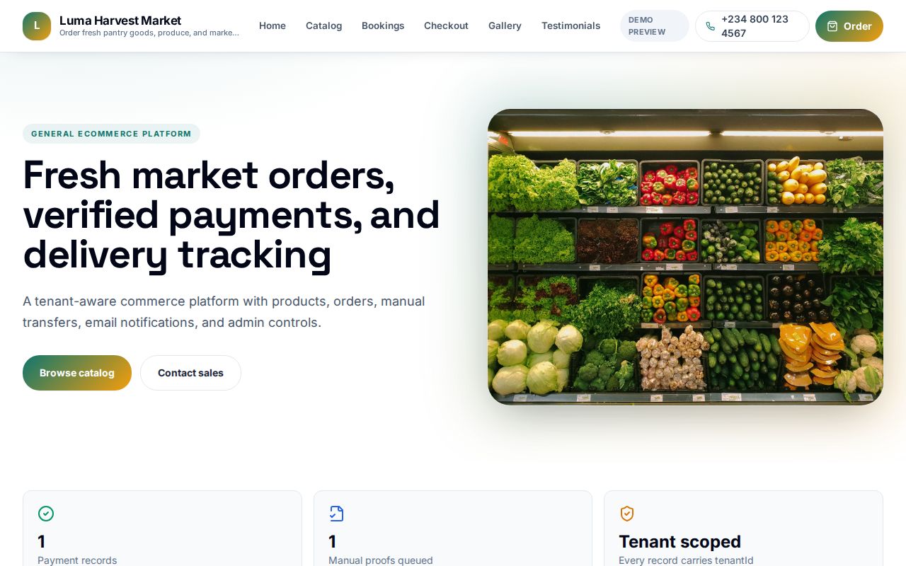 General Commerce Operating Platform storefront