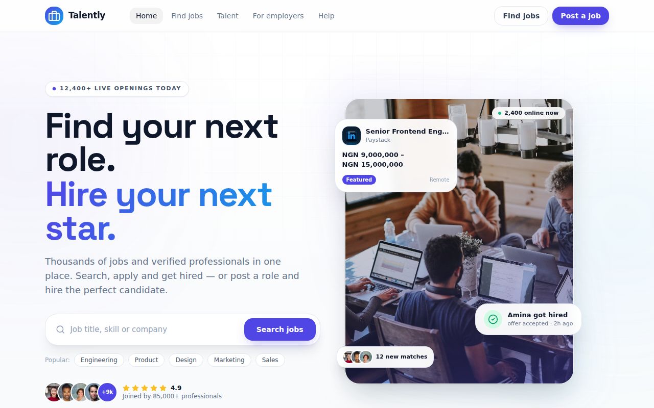 Job Board & Talent Network storefront