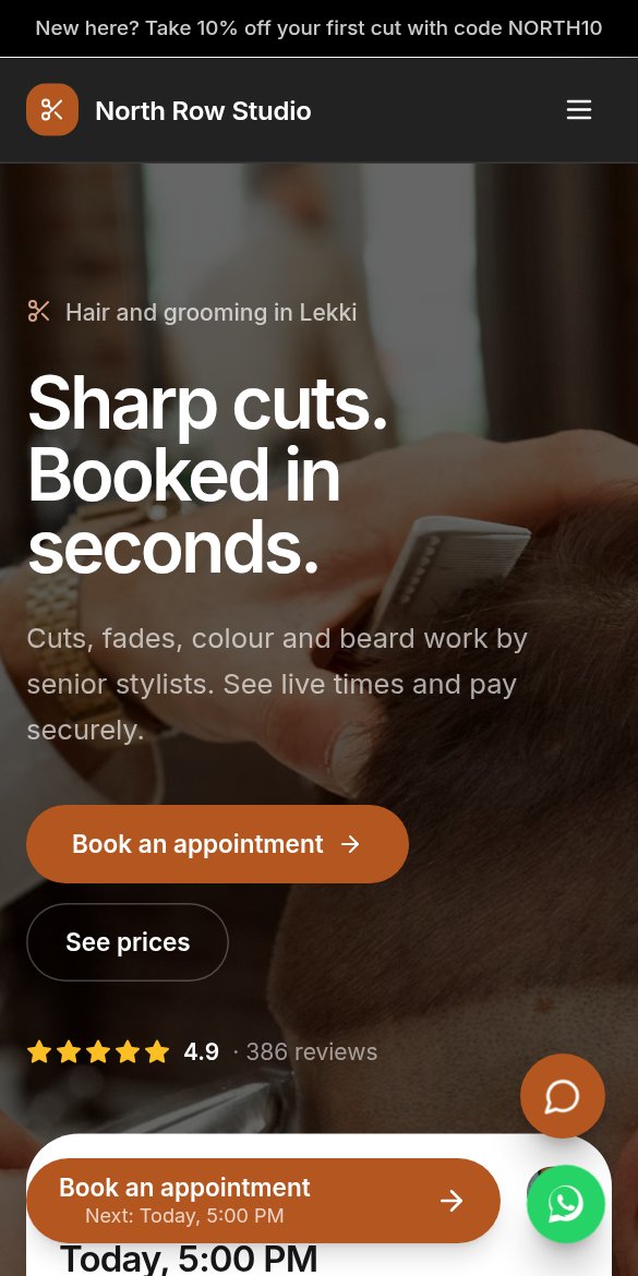 Paid Appointments on a phone